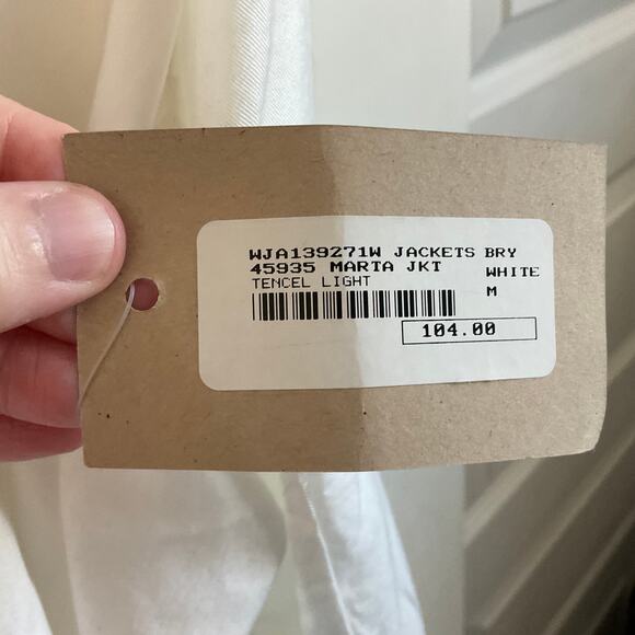 Bryn Walker Marta Oversized Lagenlook 100% Tencel Button Front Jacket - NEW - Picture 6 of 10